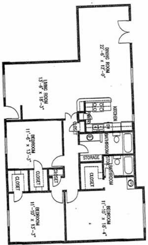 C2 - Three Bedroom / Two Bath / 1658 Sq. Ft.*